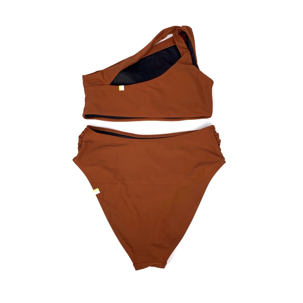 SUMMERSALT The Sidestroke Top & The Ruched High Leg High Rise Bottom Amber 4 - Picture 8 of 11